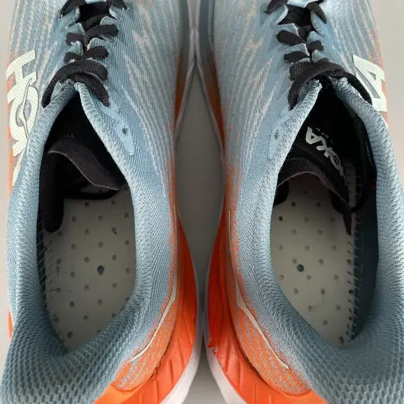 Hoka One One Mach 5 Men's Size 8.5 D Blue Orange Running Shoes Athletic Sneakers